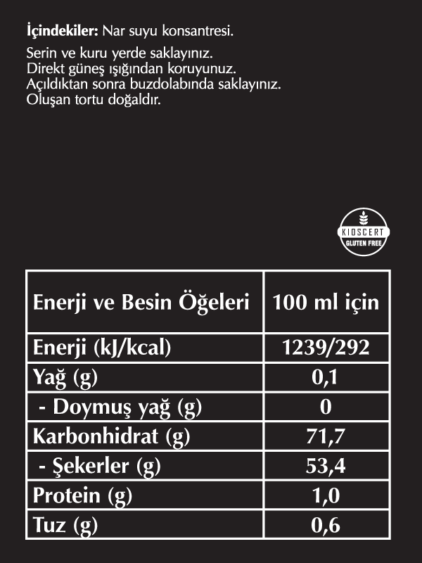 Fersan %100 Nar Ekşisi 330 Gr Cam x 3 adet