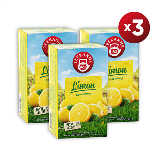 Teekanne Limon Aromalı Karışık  Meyve Çayı 40g x 3 Adet