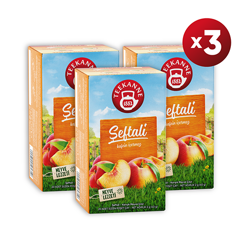 Teekanne Şeftali Aromalı Karışık Meyve Çayı 40g x 3 Adet