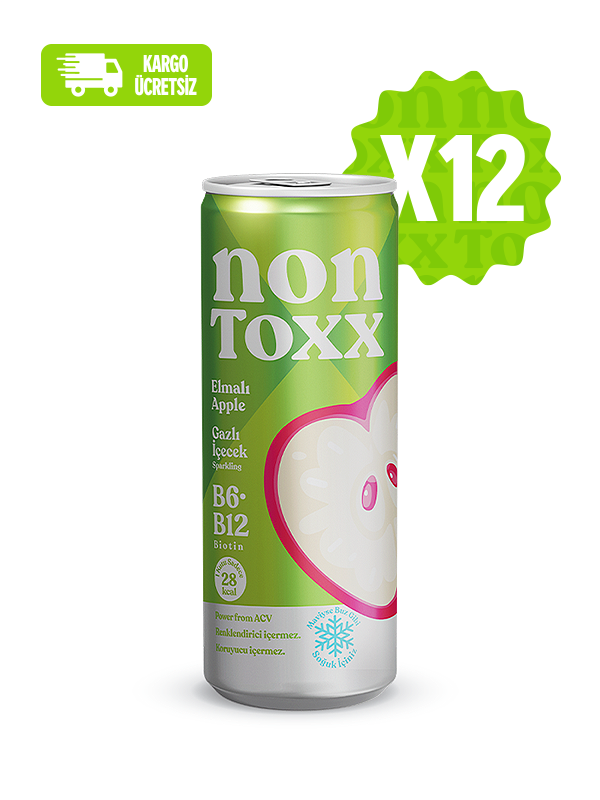 Nontoxx Elmalı Gazlı İçecek 250 ML | NON TOXX Kalitesiyle