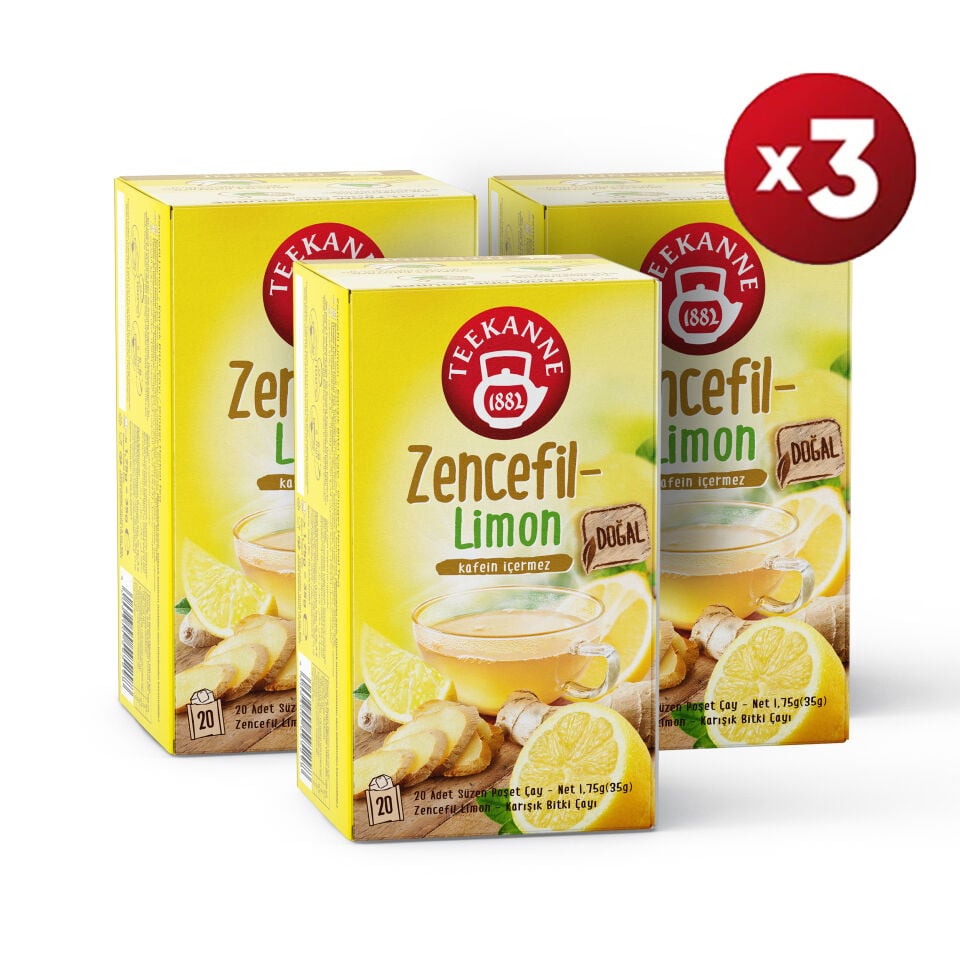 Teekanne Zencefil Limon Karışık Meyve Çayı x 3 ADET