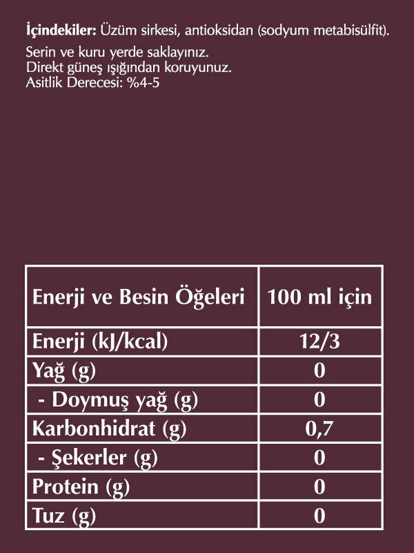 Fersan Üzüm Sirkesi 500 ML Pet