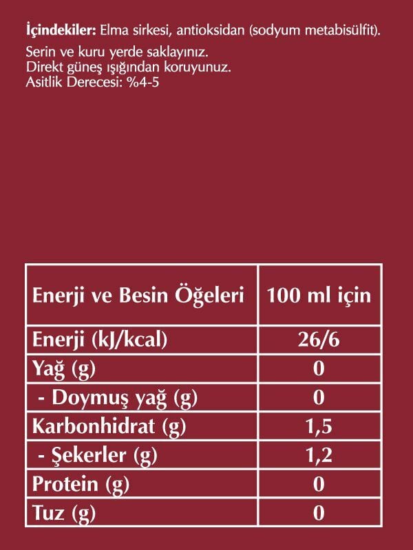 Fersan Elma Sirkesi 1 Lt Pet