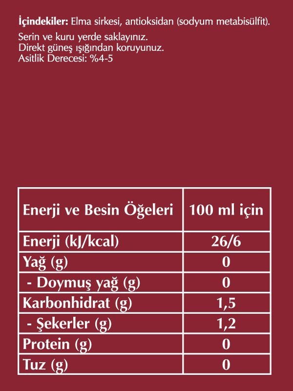 Fersan Elma Sirkesi 500 CC Cam