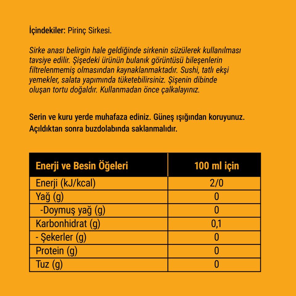 Aıko Pirinç Sirkesi 250 CC Cam
