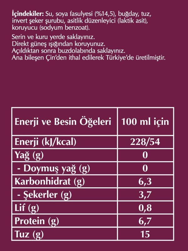 Fersan Soya Sosu 250 CC Cam