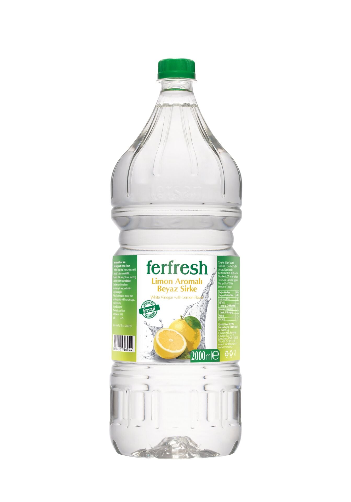 Ferfresh Beyaz Sirke 2 Lt Pet Limon Aromalı