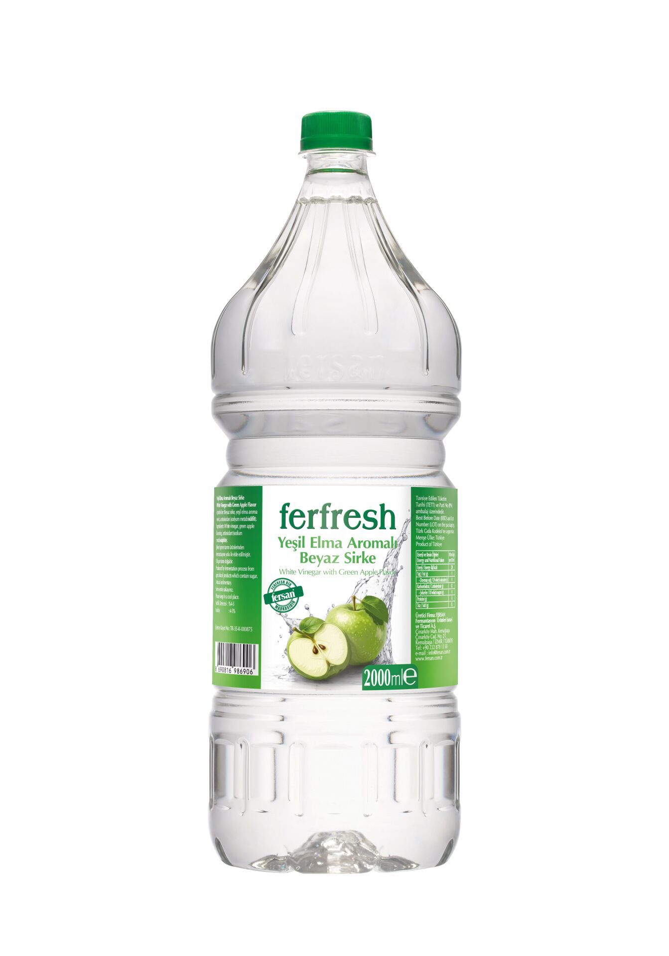 Ferfresh Beyaz Sirke 2 Lt Pet Yeşil Elma Aromalı