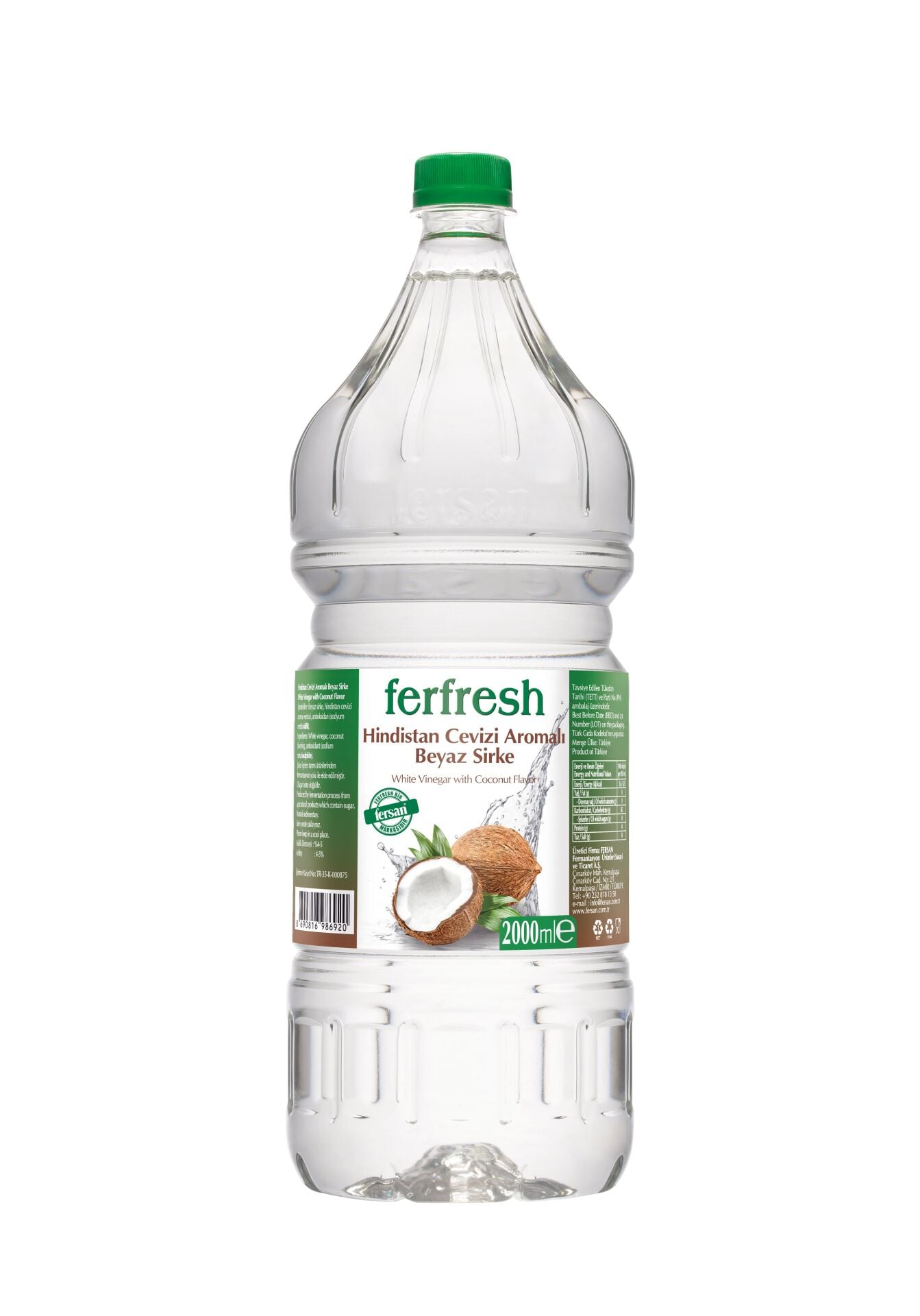 Ferfresh Beyaz Sirke 2 Lt Pet Hindistan Cevizi Aromalı