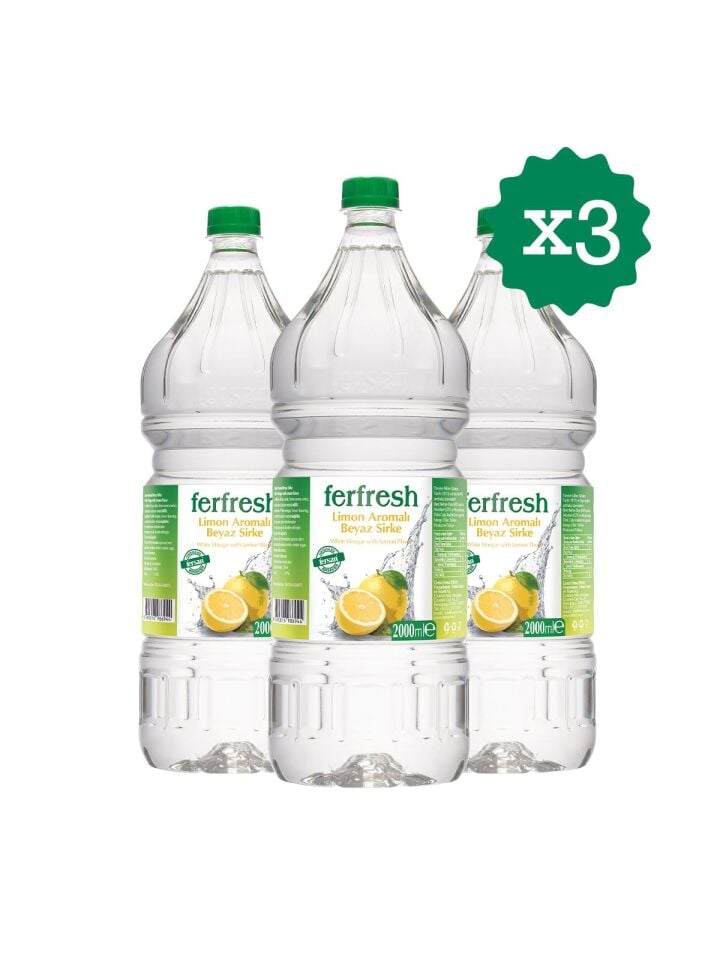 Ferfresh Beyaz Sirke 2 Lt Pet Limon Aromalı x 3 Adet