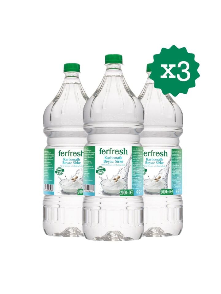 Ferfresh Beyaz Sirke 2 Lt Pet Karbonatlı x 3 Adet