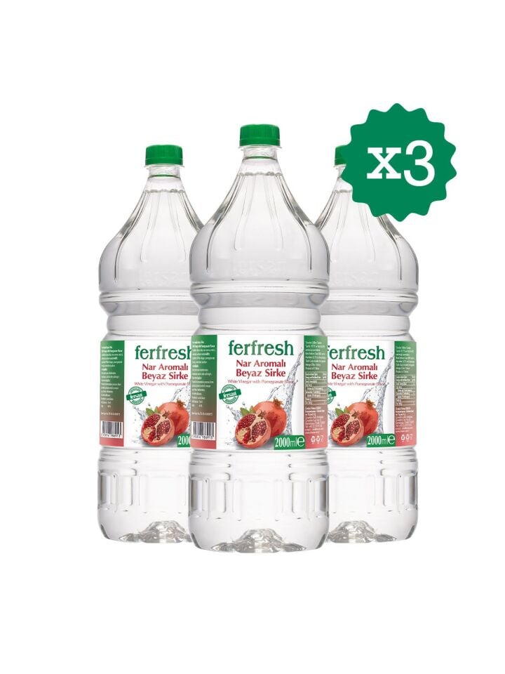 Ferfresh Beyaz Sirke 2 Lt Pet Nar Aromalı x 3 Adet