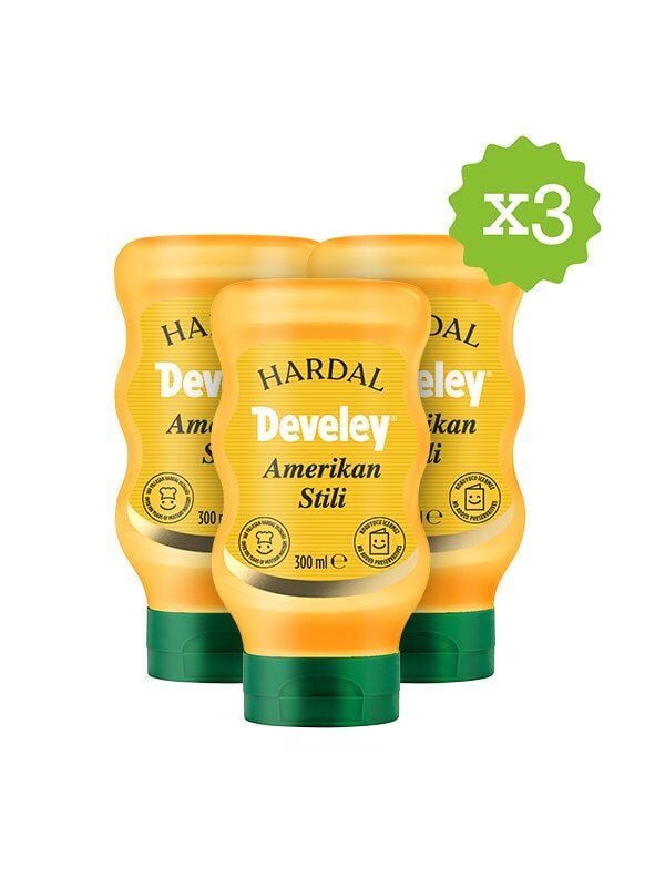 Develey Amerikan Stili Hardal 300ML x 3 Adet