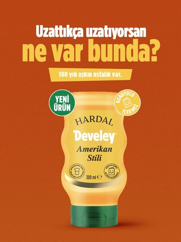Develey Amerikan Stili Hardal 300ML x 3 Adet