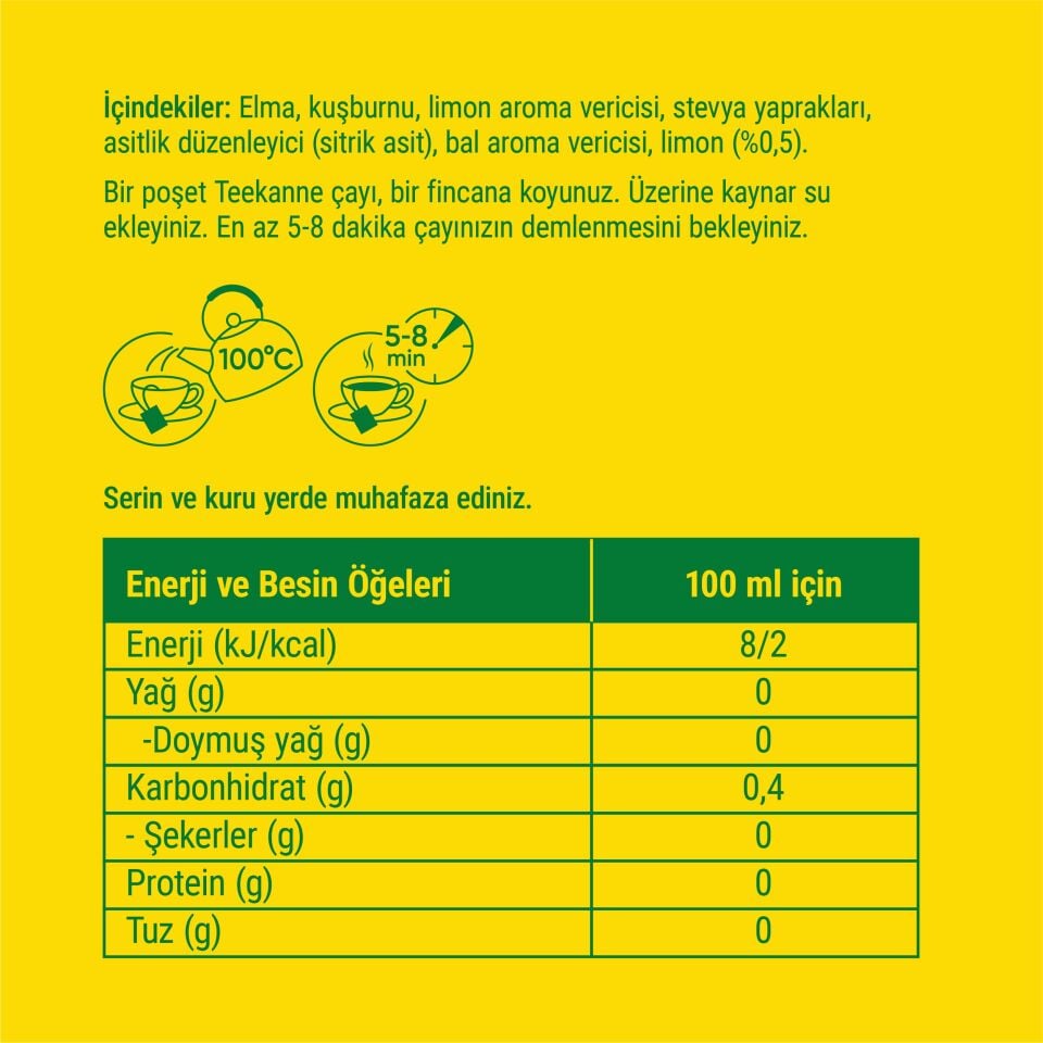 Teekanne Limon Karışık Meyve Çayı x 6 Adet