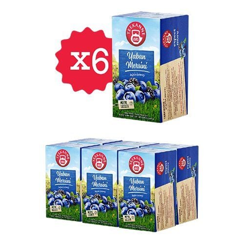 Teekanne Yaban Mersini Karışık Bitki Çayı x 6 Adet