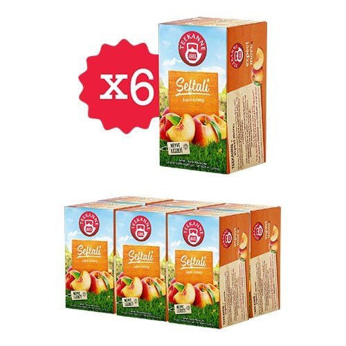 Teekanne Şeftali Karışık Meyve Çayı x 6 Adet
