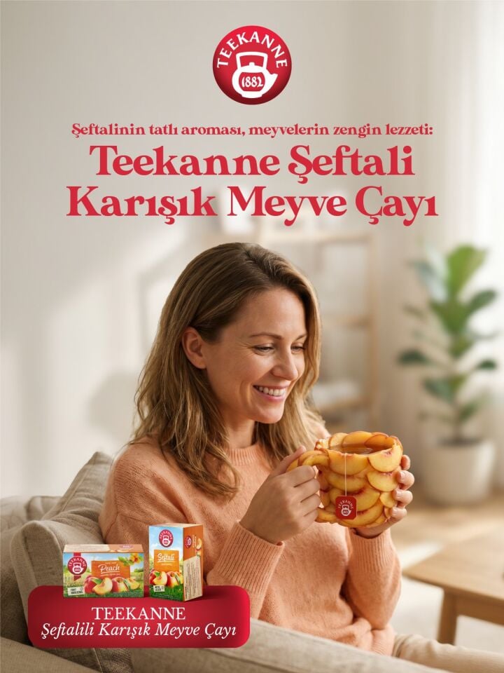 Teekanne Şeftali Karışık Meyve Çayı x 6 Adet