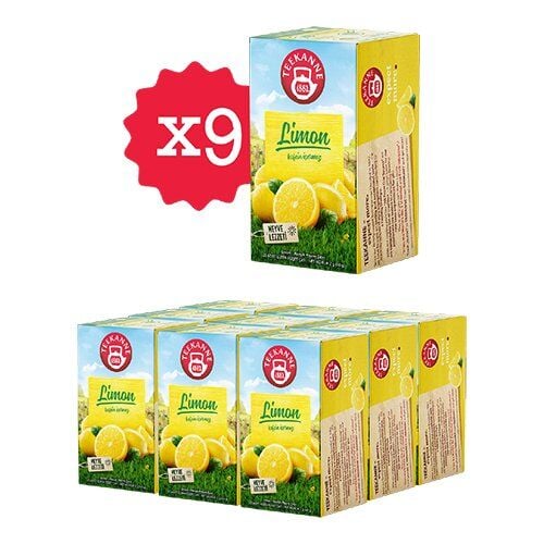 Teekanne Limon Aromalı Karışık  Meyve Çayı 40g  x 9 Adet