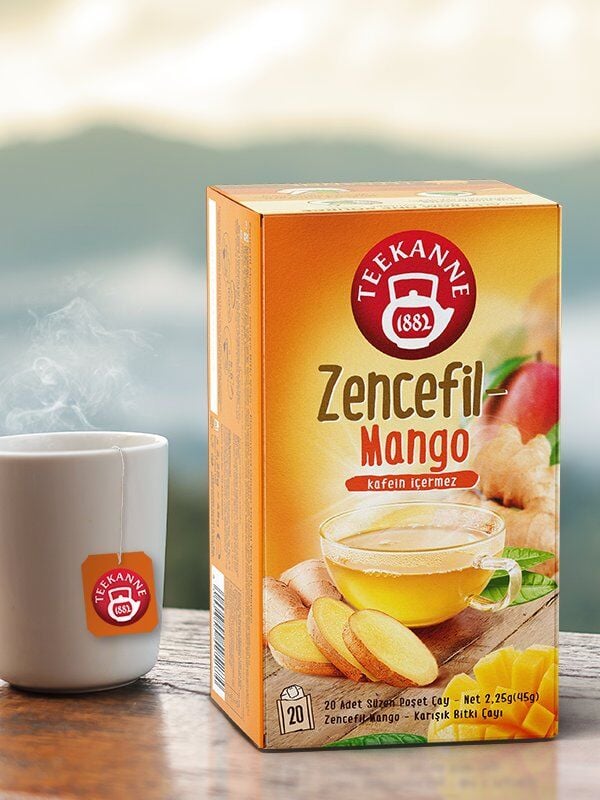 Teekanne Zencefil - Mango Karışık Bitki Çayı x 9 Adet