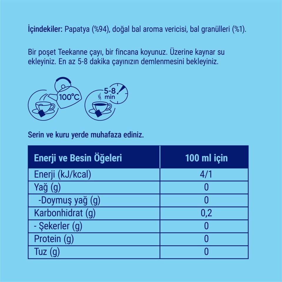Teekanne Papatya ve Ballı Bitki Çayı x 9 Adet